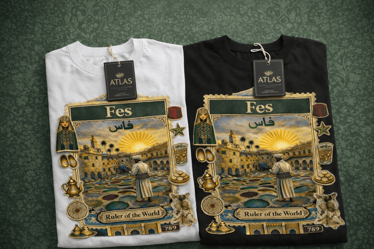 ATLAS Design T-Shirts 3 Limited Edition – Don’t Miss This Bold Moroccan Style - Image 4