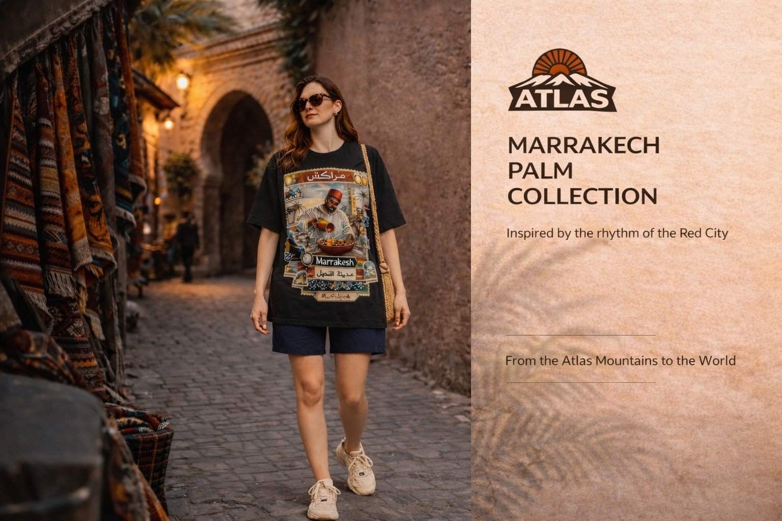 Marrakesh Vintage T-Shirt –P1 ★ Moroccan Streetwear Tee - Image 5